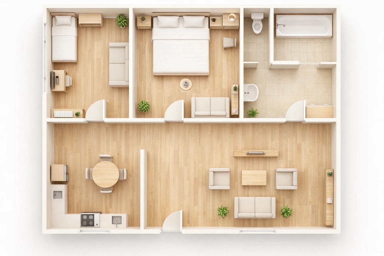 3D Apartment Render