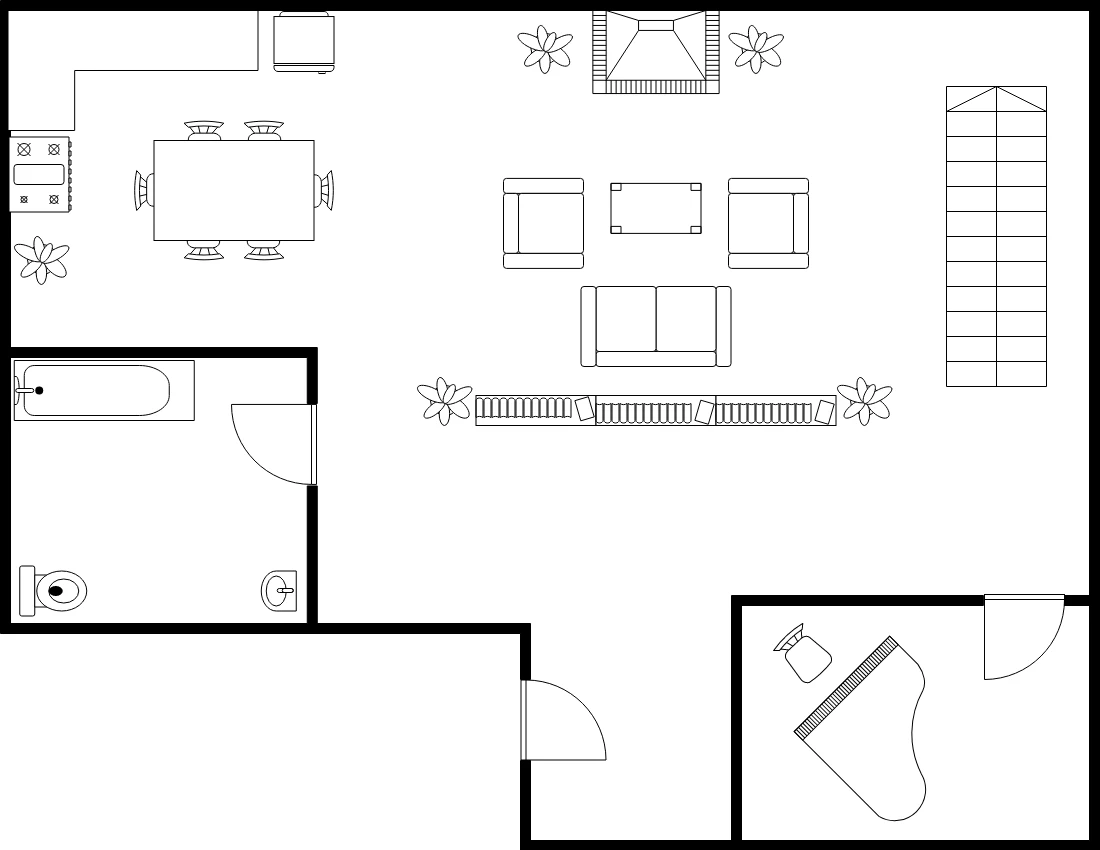 2D House Floor Plan